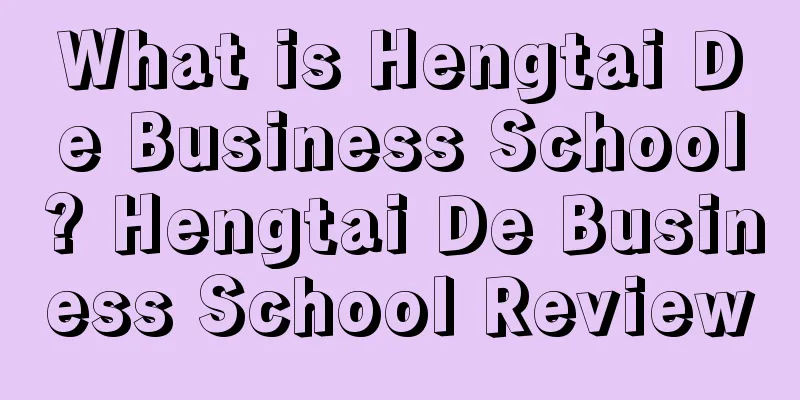 What is Hengtai De Business School? Hengtai De Business School Review