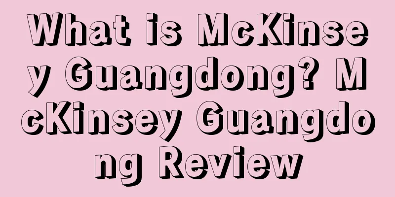 What is McKinsey Guangdong? McKinsey Guangdong Review