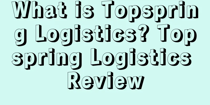 What is Topspring Logistics? Topspring Logistics Review
