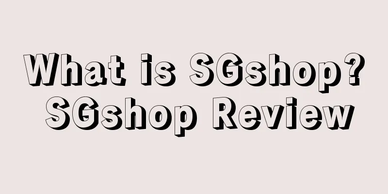 What is SGshop? SGshop Review