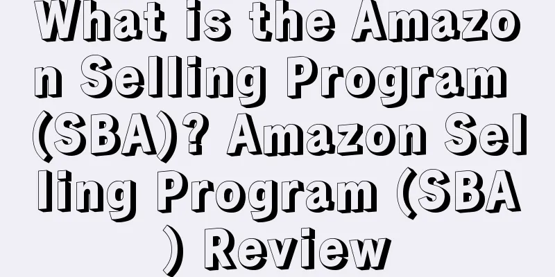 What is the Amazon Selling Program (SBA)? Amazon Selling Program (SBA) Review