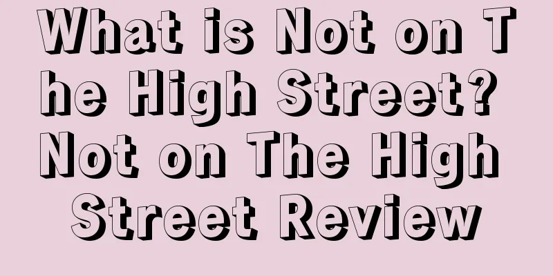What is Not on The High Street? Not on The High Street Review