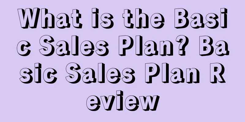 What is the Basic Sales Plan? Basic Sales Plan Review