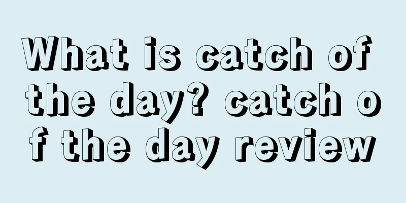 What is catch of the day? catch of the day review