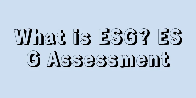 What is ESG? ESG Assessment