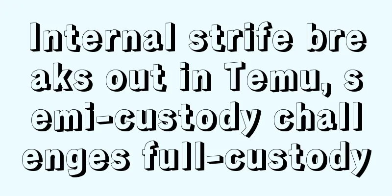 Internal strife breaks out in Temu, semi-custody challenges full-custody