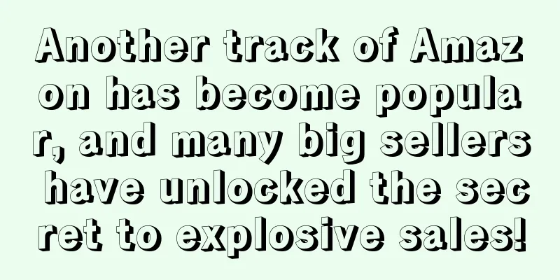 Another track of Amazon has become popular, and many big sellers have unlocked the secret to explosive sales!