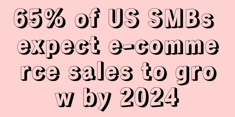 65% of US SMBs expect e-commerce sales to grow by 2024