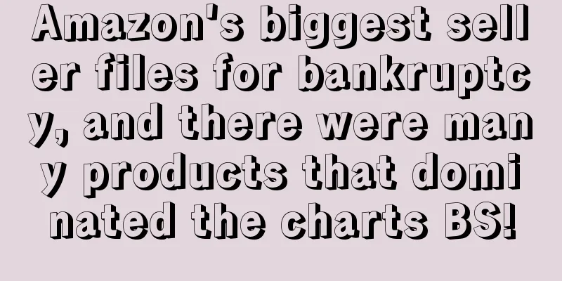 Amazon's biggest seller files for bankruptcy, and there were many products that dominated the charts BS!