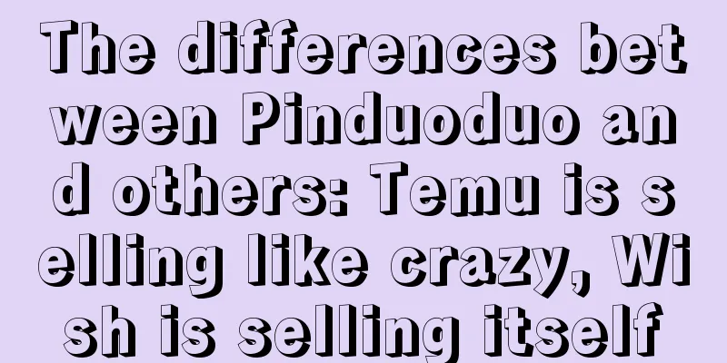 The differences between Pinduoduo and others: Temu is selling like crazy, Wish is selling itself