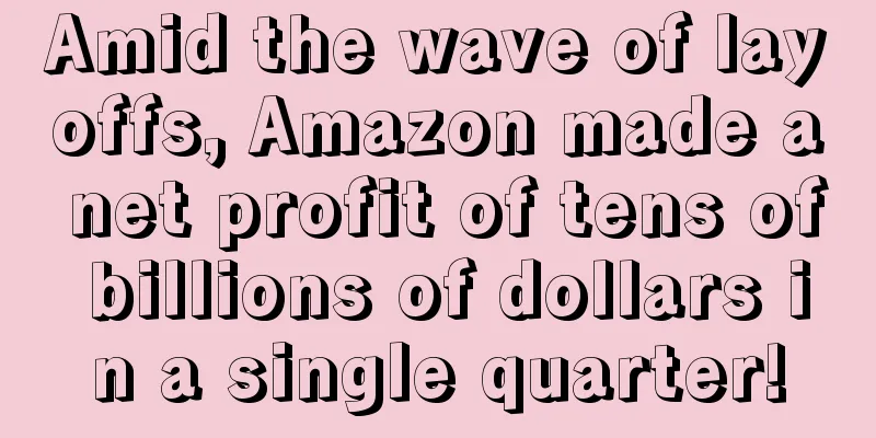 Amid the wave of layoffs, Amazon made a net profit of tens of billions of dollars in a single quarter!