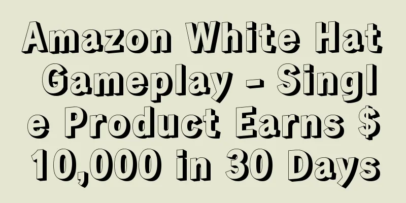 Amazon White Hat Gameplay - Single Product Earns $10,000 in 30 Days