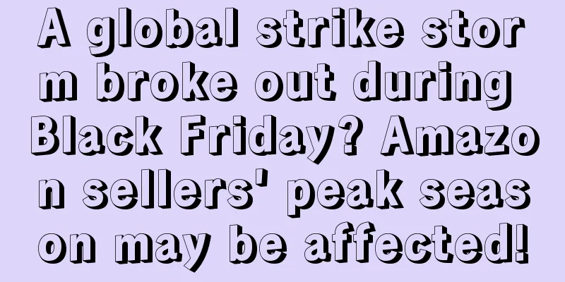 A global strike storm broke out during Black Friday? Amazon sellers' peak season may be affected!