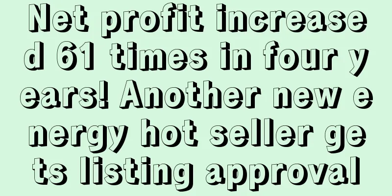 Net profit increased 61 times in four years! Another new energy hot seller gets listing approval