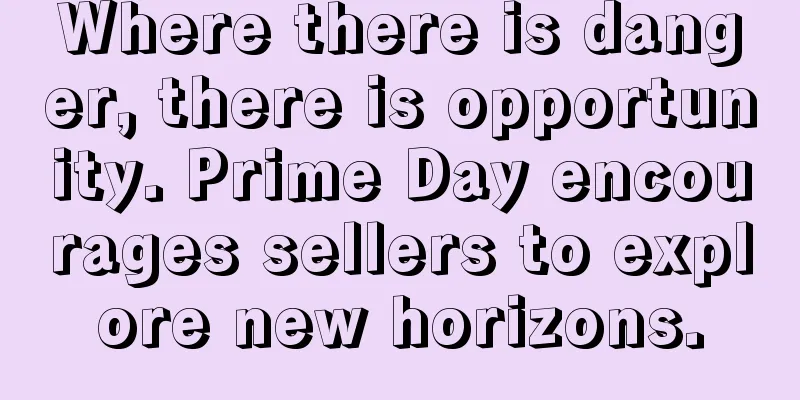 Where there is danger, there is opportunity. Prime Day encourages sellers to explore new horizons.