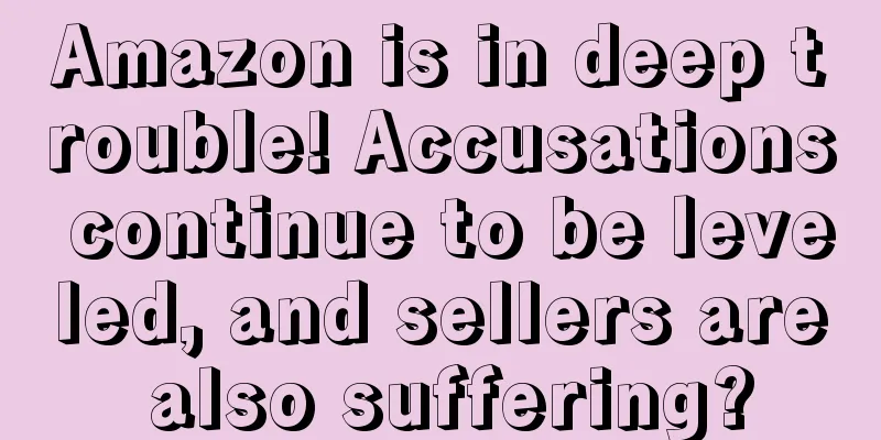 Amazon is in deep trouble! Accusations continue to be leveled, and sellers are also suffering?