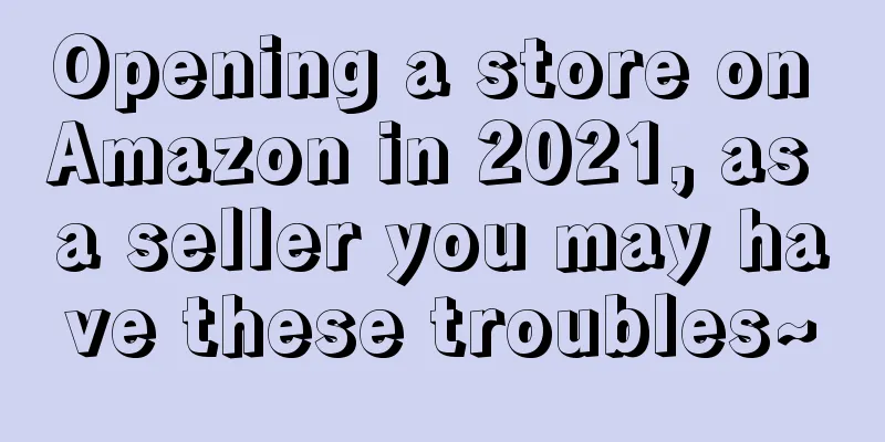 Opening a store on Amazon in 2021, as a seller you may have these troubles~