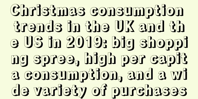 Christmas consumption trends in the UK and the US in 2019: big shopping spree, high per capita consumption, and a wide variety of purchases
