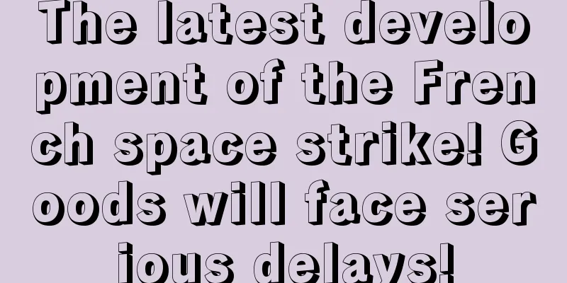 The latest development of the French space strike! Goods will face serious delays!