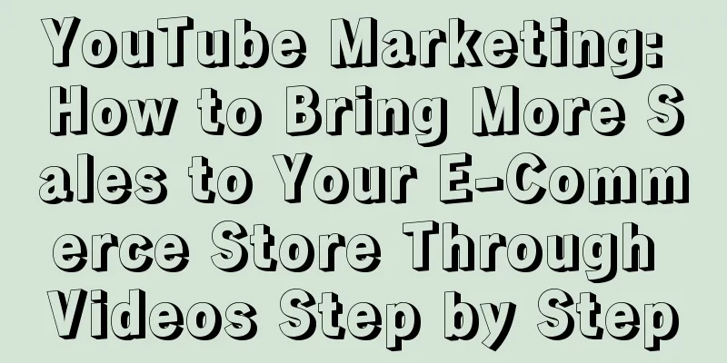 YouTube Marketing: How to Bring More Sales to Your E-Commerce Store Through Videos Step by Step
