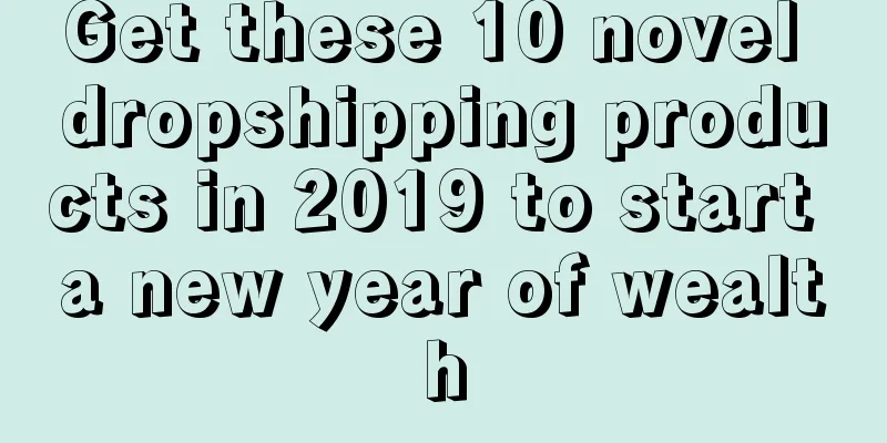 Get these 10 novel dropshipping products in 2019 to start a new year of wealth