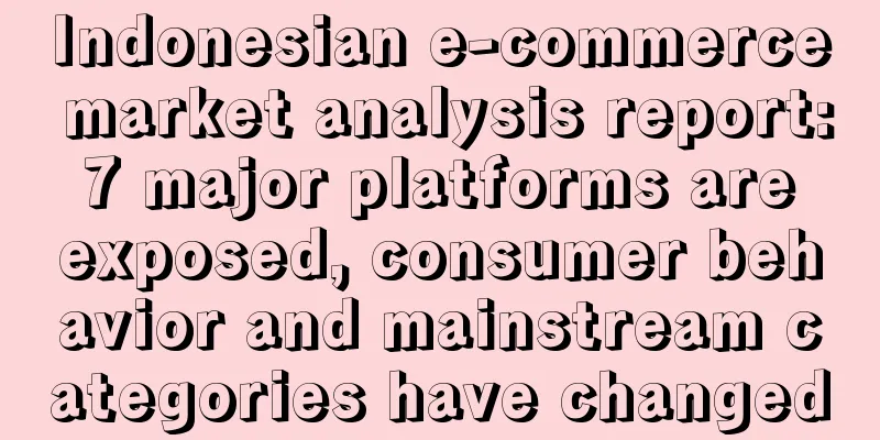 Indonesian e-commerce market analysis report: 7 major platforms are exposed, consumer behavior and mainstream categories have changed