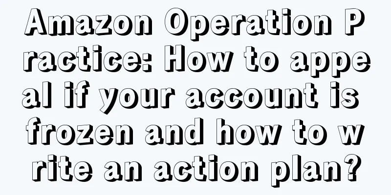 Amazon Operation Practice: How to appeal if your account is frozen and how to write an action plan?