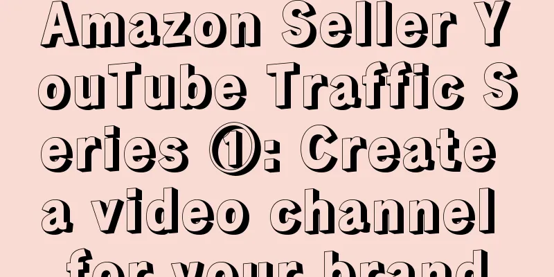 Amazon Seller YouTube Traffic Series ①: Create a video channel for your brand
