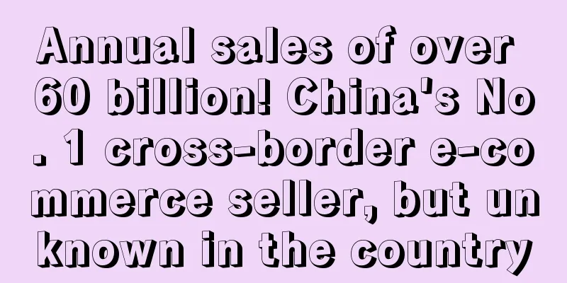 Annual sales of over 60 billion! China's No. 1 cross-border e-commerce seller, but unknown in the country