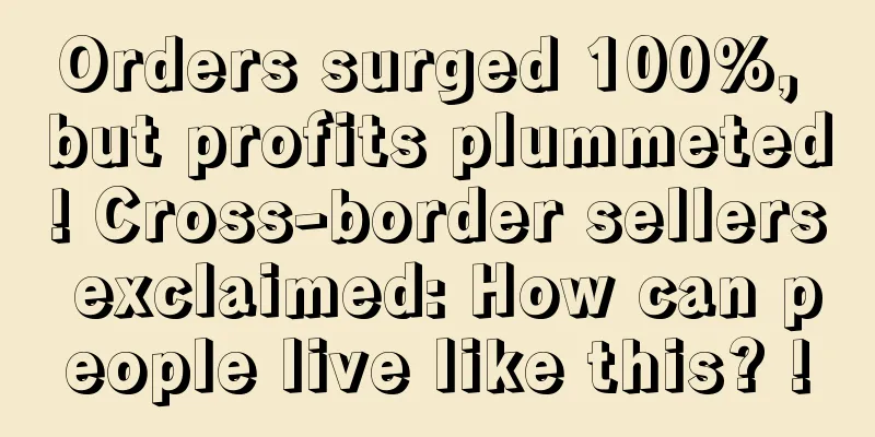 Orders surged 100%, but profits plummeted! Cross-border sellers exclaimed: How can people live like this? !