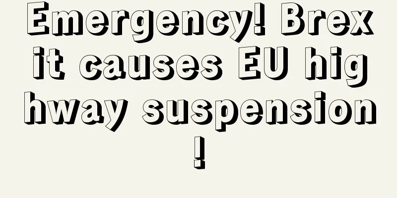 Emergency! Brexit causes EU highway suspension!