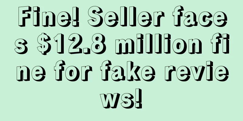 Fine! Seller faces $12.8 million fine for fake reviews!