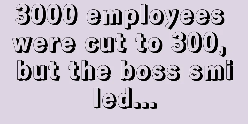 3000 employees were cut to 300, but the boss smiled...