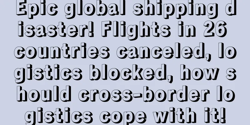 Epic global shipping disaster! Flights in 26 countries canceled, logistics blocked, how should cross-border logistics cope with it!