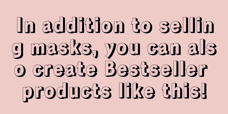 In addition to selling masks, you can also create Bestseller products like this!