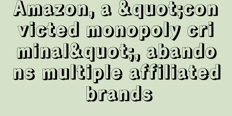 Amazon, a "convicted monopoly criminal", abandons multiple affiliated brands