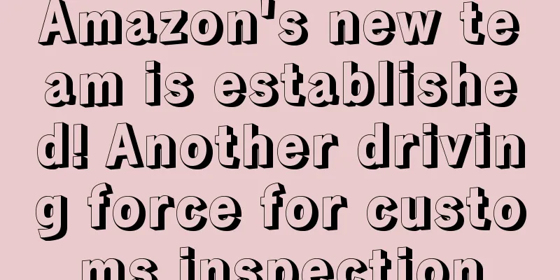 Amazon's new team is established! Another driving force for customs inspection