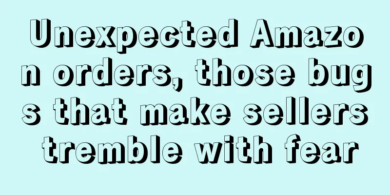 Unexpected Amazon orders, those bugs that make sellers tremble with fear