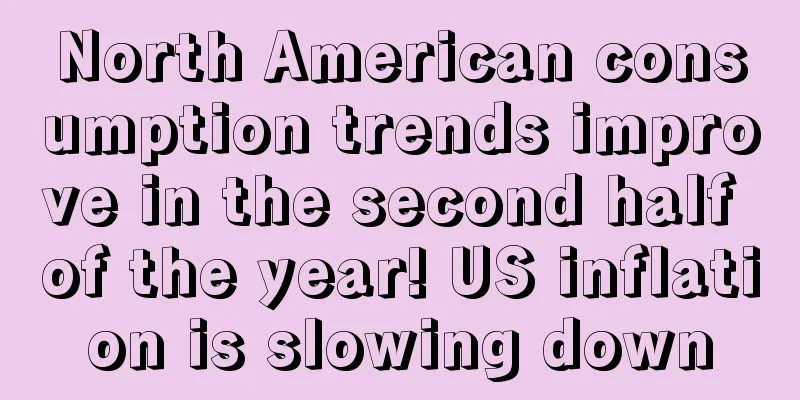 North American consumption trends improve in the second half of the year! US inflation is slowing down