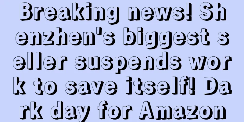 Breaking news! Shenzhen's biggest seller suspends work to save itself! Dark day for Amazon