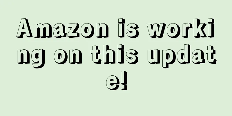 Amazon is working on this update!