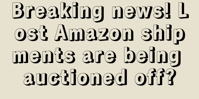 Breaking news! Lost Amazon shipments are being auctioned off?