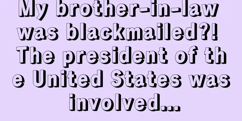 My brother-in-law was blackmailed?! The president of the United States was involved...