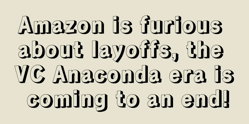 Amazon is furious about layoffs, the VC Anaconda era is coming to an end!