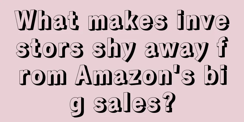 What makes investors shy away from Amazon's big sales?