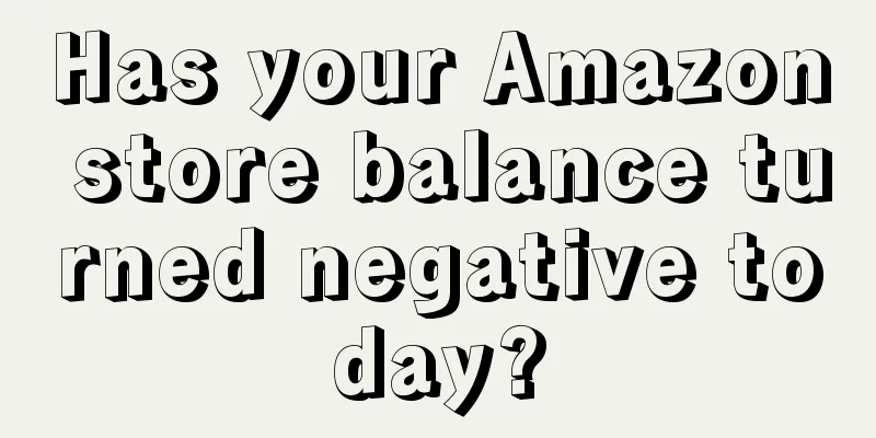 Has your Amazon store balance turned negative today?