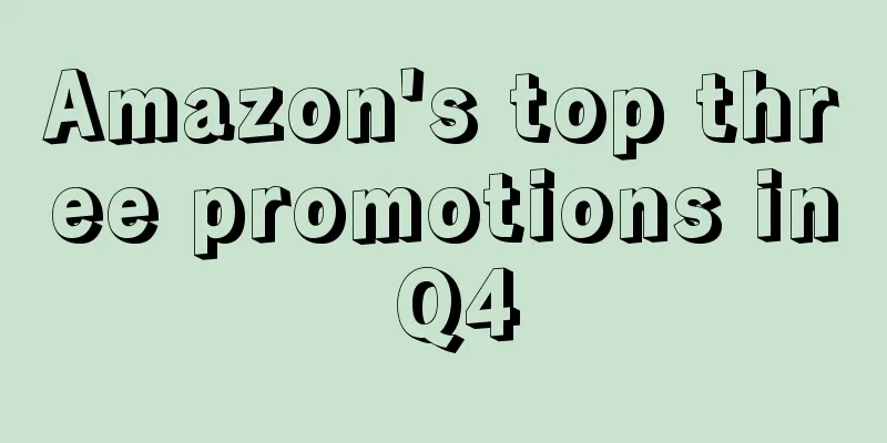 Amazon's top three promotions in Q4
