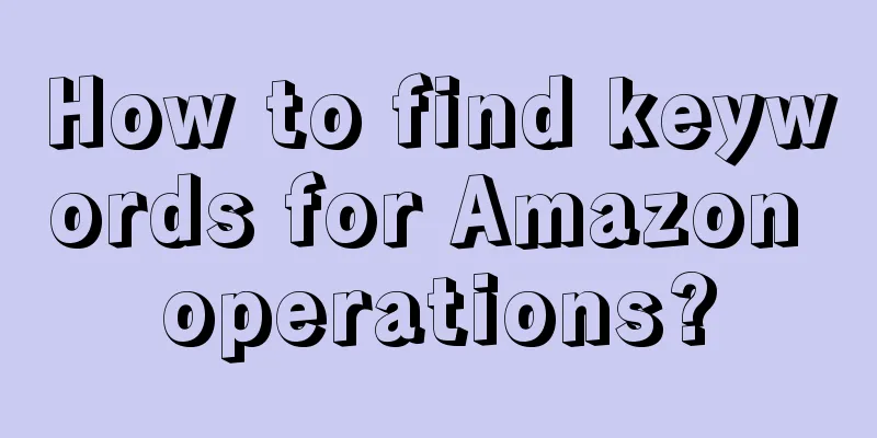 How to find keywords for Amazon operations?