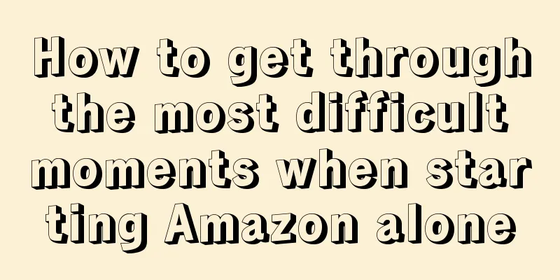 How to get through the most difficult moments when starting Amazon alone