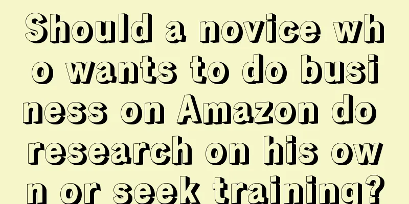 Should a novice who wants to do business on Amazon do research on his own or seek training?